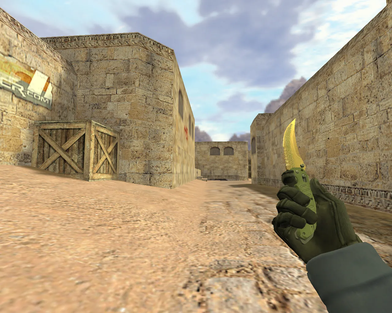 Скриншот v_ p_ w_ модель Складной нож Лор для CS 1.6: звук, анимация осмотра, текстуры и четкий вид