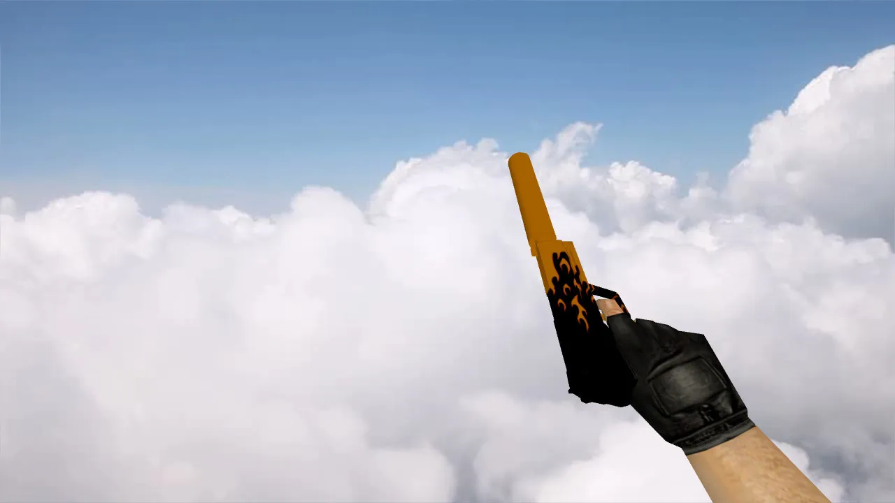 Скриншот Модель USP «Пламя» для CS 1.6 - Погружение в атмосферу игры