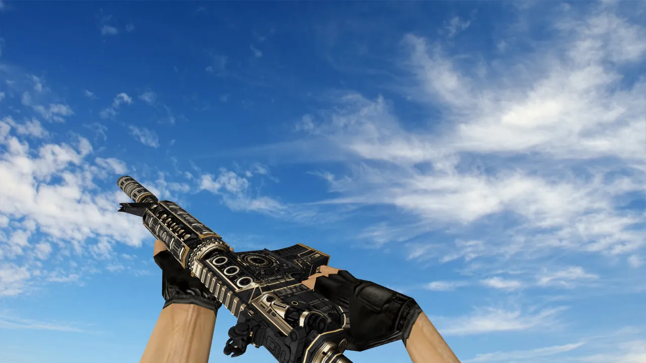 Скриншот Модель M4A4 Anti v2 для CS 1.6: v_m4a1, p_m4a1, w_m4a1, звуки, анимация осмотра