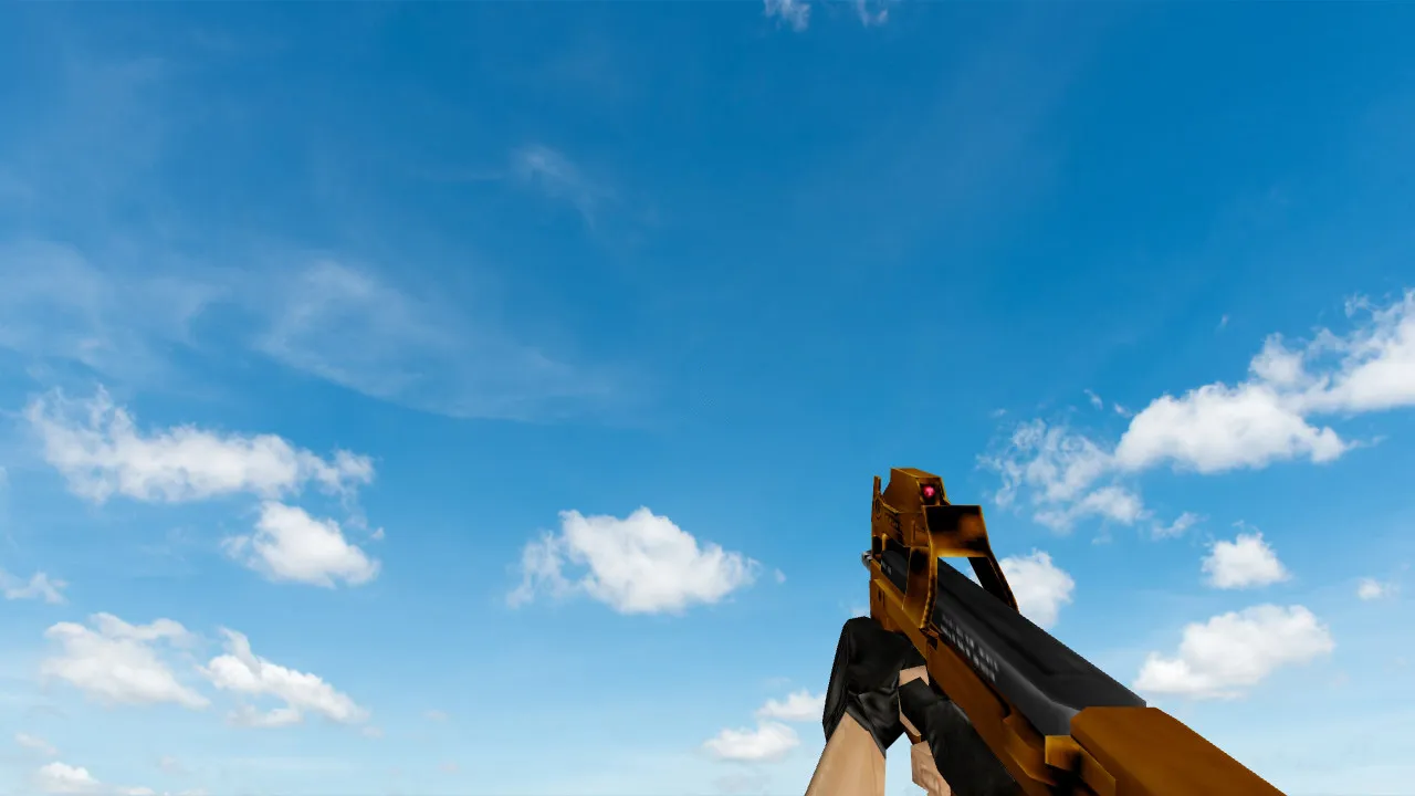 Скриншот  Пак моделей оружия «Gold Weapons Pack V3» для CS 1.6: v_ p_ w_ модели, звуки, анимация осмотра