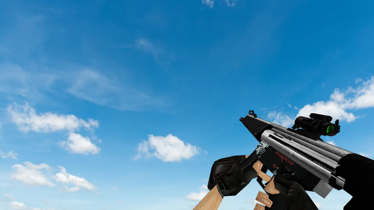 Скриншот Модель «MP5 Deluxe» для CS 1.6 - Качественные текстуры и анимация