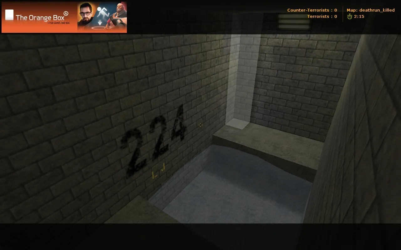 Скриншот  deathrun_killed для CS 1.6: карта Deathrun, точки заразы и защита террора/контров