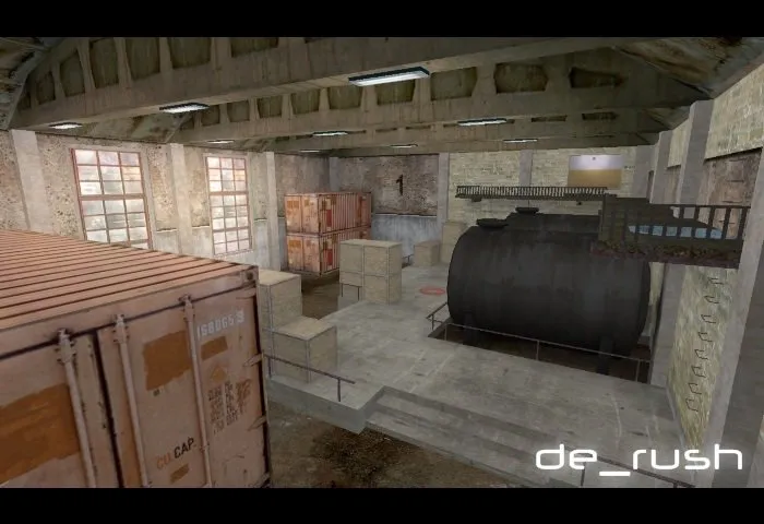 Скриншот  Карта de_rush_rc1 для CS 1.6: Тактики и особенности