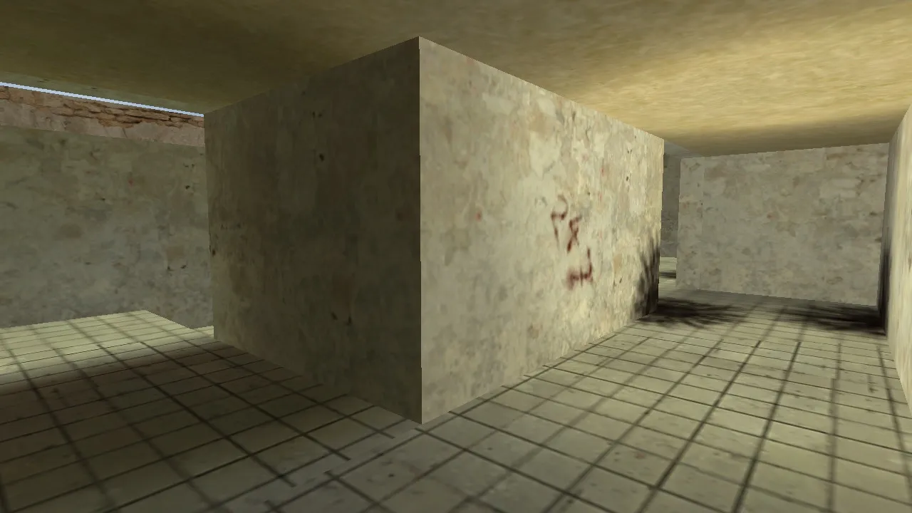 Скриншот  Карта de_ruined_alpha03e для Counter-Strike 1.6 — Тактический анализ и особенности