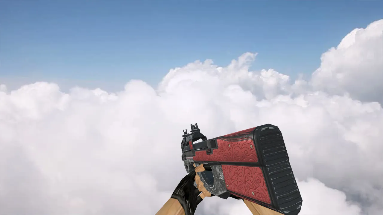 Скриншот Модель P90 Bark Beetle Red для CS 1.6 - Оружие с уникальным стилем