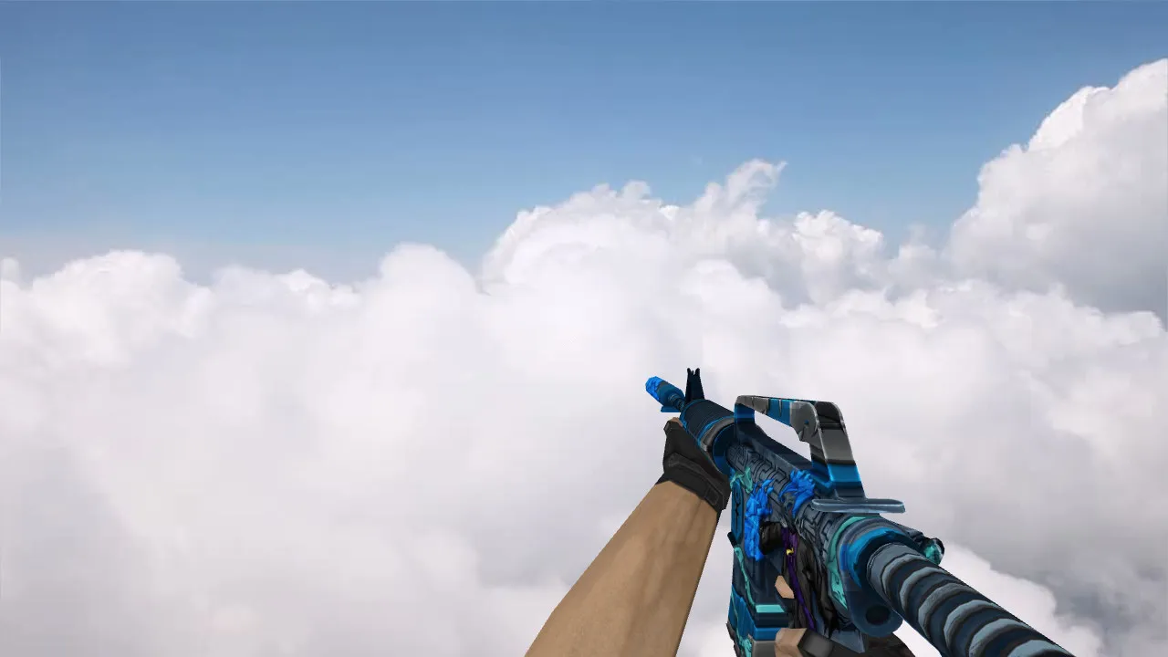 Скриншот Модель M4A1 Hades v_m4a1, p_m4a1, w_m4a1 для CS 1.6: звуки, анимация осмотра, текстуры