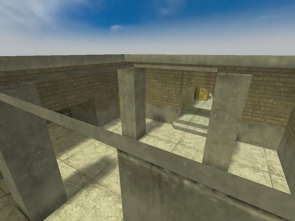 Скриншот  Карта de_brick_zone для CS 1.6: установка, настройка, .nav для ботов и советы по раундам