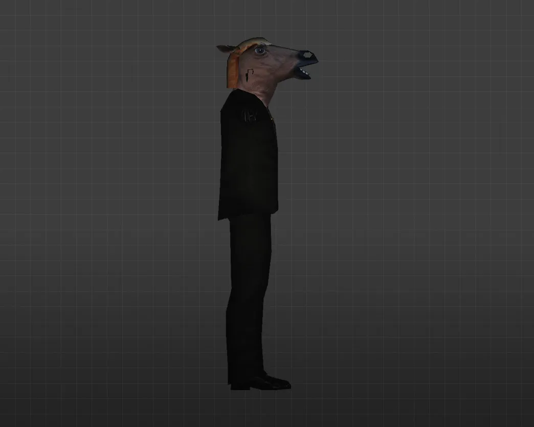 Скриншот Модель «Лошадинная голова» для CS 1.6 - Уникальный скин для вашего персонажа