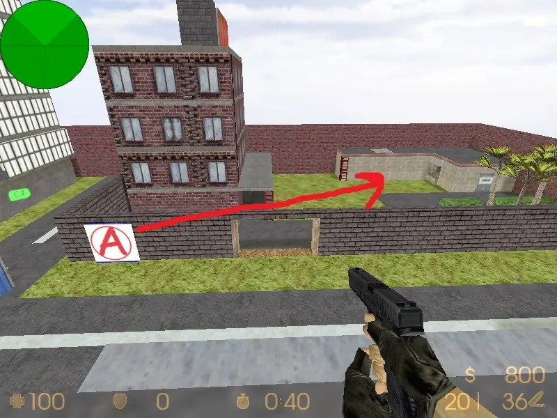 Скриншот Карта de_bigcity для CS 1.6: баланс сторон, точки, .nav для ботов и оптимизация