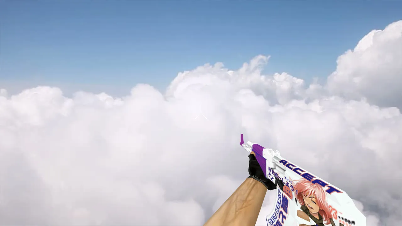 Скриншот Модель Default AK-47 Akihabara Accept с v_ и p_ моделями для CS 1.6: звуки, анимация осмотра, текстуры