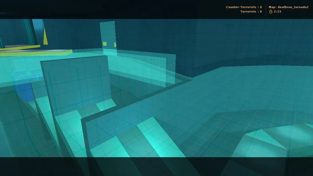 Скриншот  speedrun_tornado2 — deathrun карта для CS 1.6: ловушки, спавны, баланс сторон и .nav для ботов
