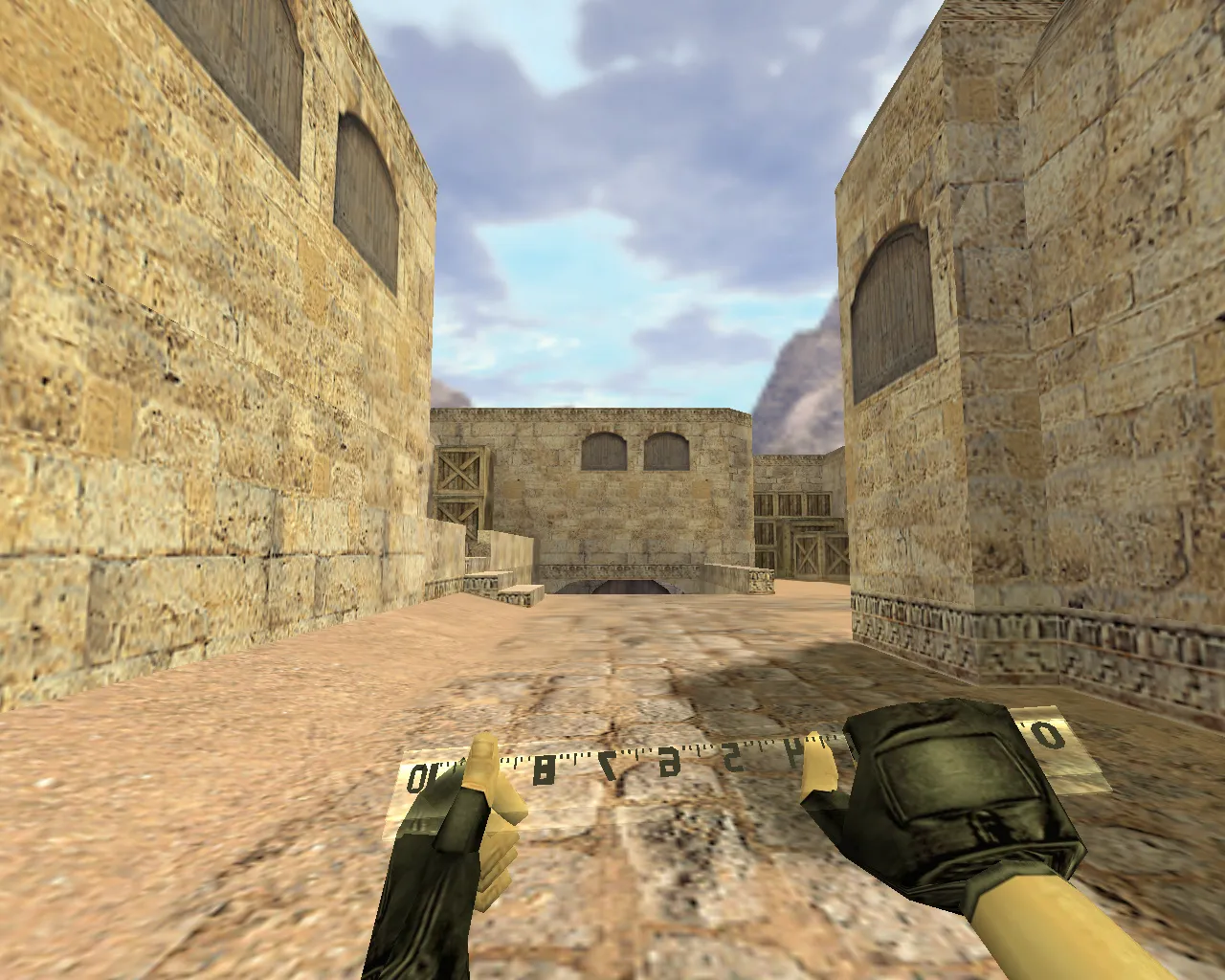 Скриншот Модель ножа «Линейка» для CS 1.6: v_ / p_ / w_ файлы, звук, анимация осмотра, текстуры и качество