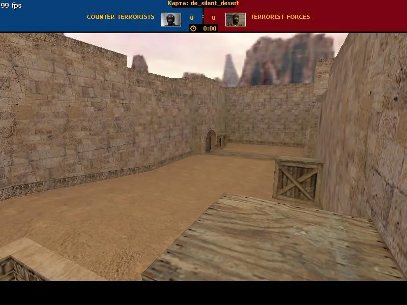 Скриншот Карта de_silent_desert для CS 1.6 - Тактика и особенности