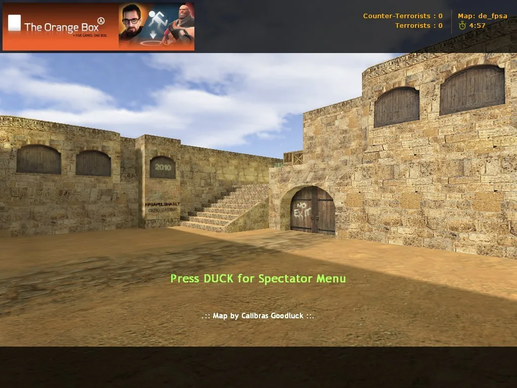 Скриншот  Карта de_fpsa для CS 1.6: тактика, точки, оптимизация, нав для ботов и настройка под сервер