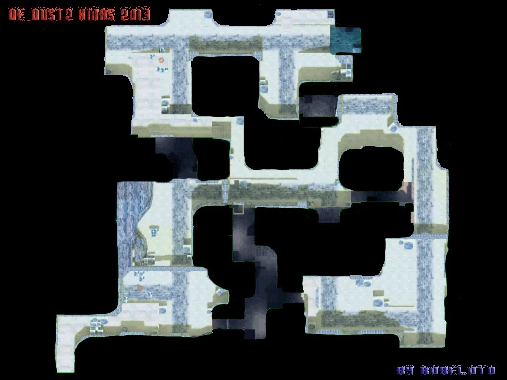 Скриншот de_dust2_xmas_2013 для CS 1.6: карта DE Dust2 2013, точки, .nav и оптимизация