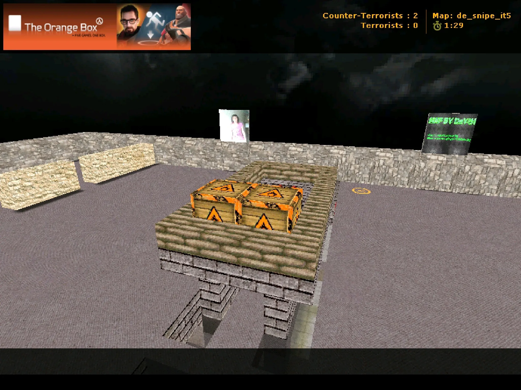 Скриншот  Карта de_snipe_it5_2014 для CS 1.6 - Тактические возможности и оптимизация