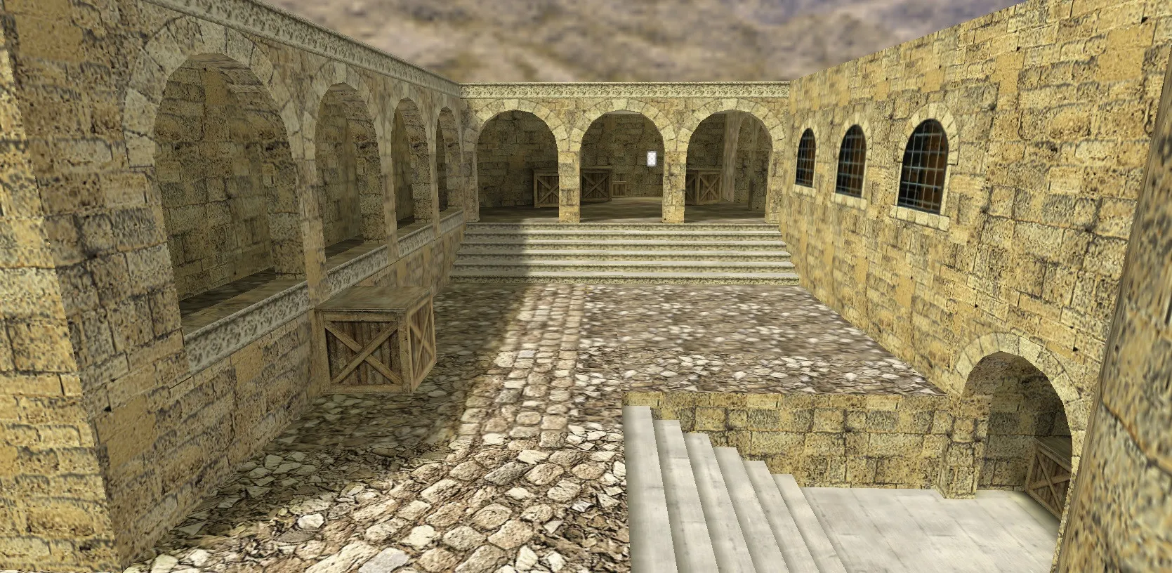 Скриншот Карта de_bashkortostan для CS 1.6: тактика за T и CT, точки контроля, .nav и оптимизация