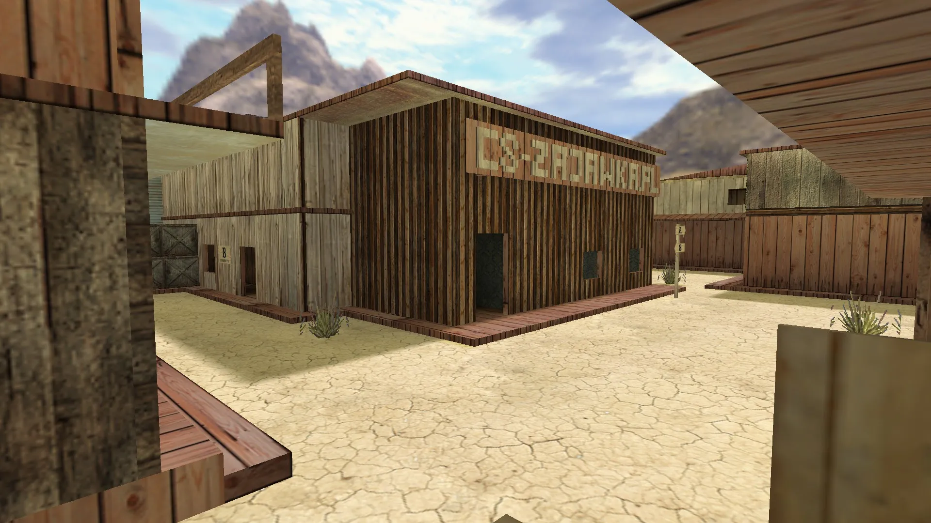 Скриншот  Карта de_wildywest для CS 1.6 - Тактический анализ и особенности