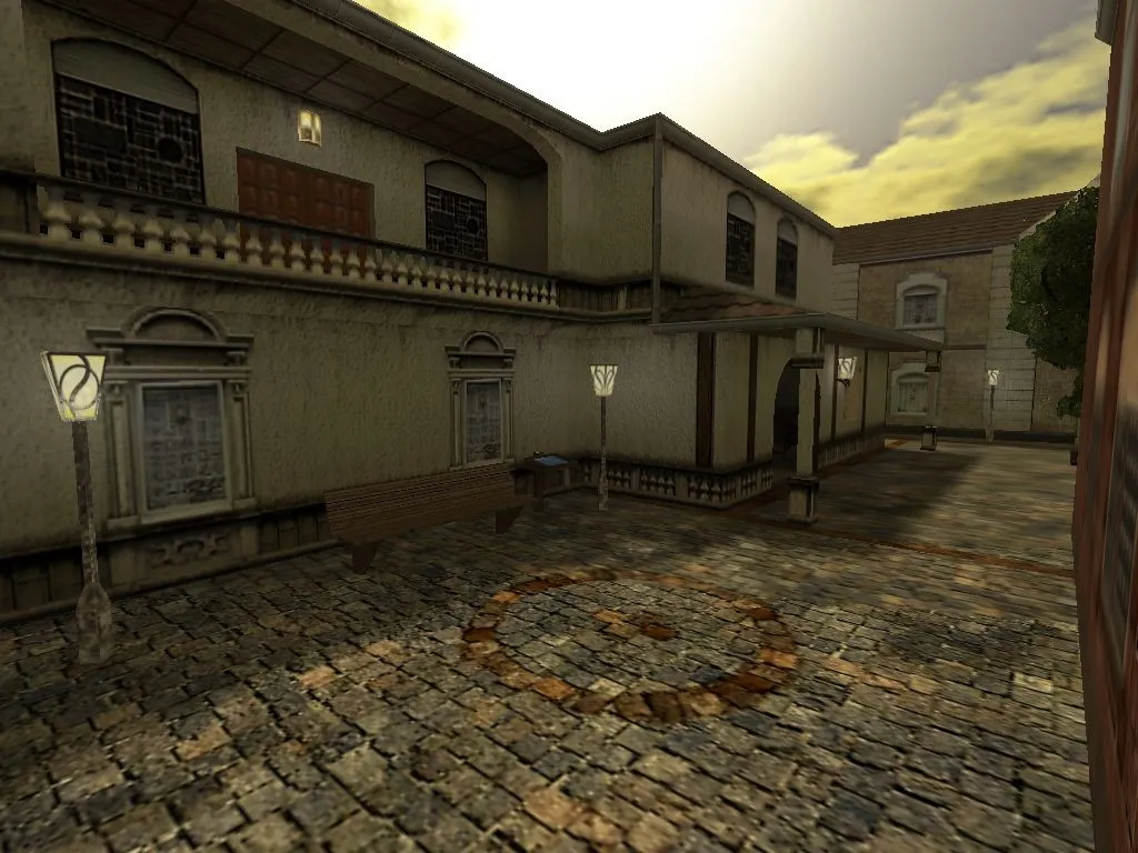 Скриншот  de_altstadt2k для CS 1.6: тактика, точки, .nav для ботов и оптимизация карты