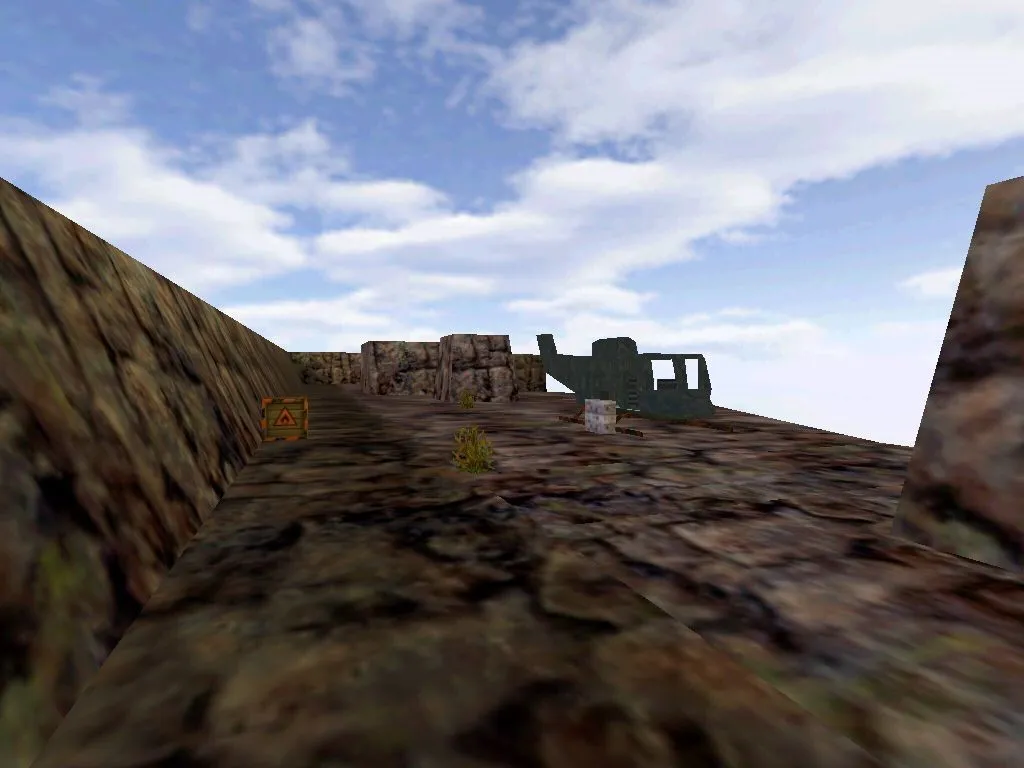 Скриншот  Карта «climb» для CS 1.6: тренировка трюков, маршруты, точки зацепа и оптимизация