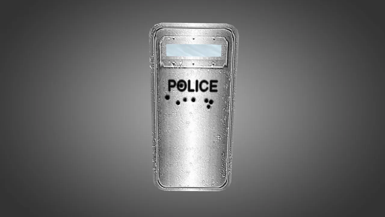 Скриншот Модель «Black and Silver Riot Shields» (v_, p_, w_) для CS 1.6: текстуры 1024x1024, анимация осмотра и звуки