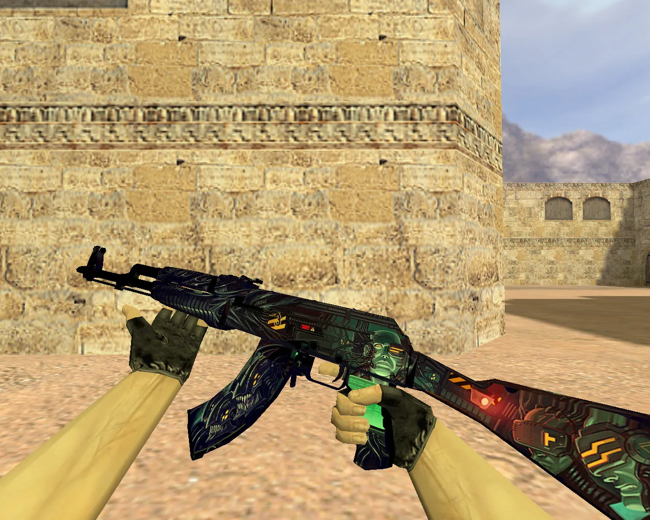 Скриншот АК-47 «Неизвестность» модель v_ и p_ для CS 1.6: звуки, анимация осмотра, текстуры и настройки