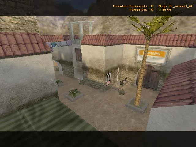 Скриншот  Карта de_arrival_nf для CS 1.6: тактики за Т и КТ, точки, оптимизация и поддержка ботов