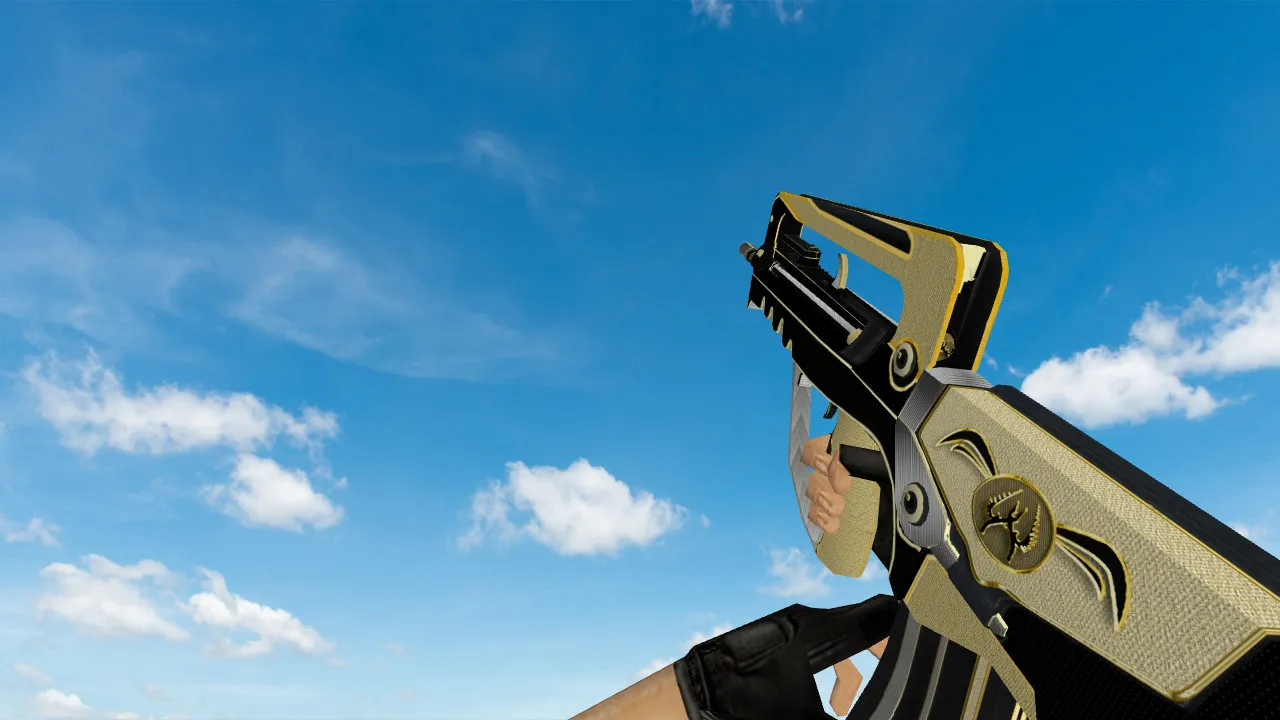 Скриншот Модель «Famas Gold Legend» для CS 1.6: качественная замена