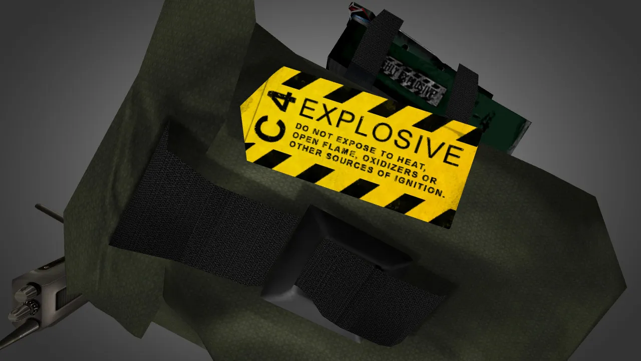 Скриншот Модель v_ BackPack Partial reskin and hack для CS 1.6: p_ и w_ файлы, звуки, анимации осмотра