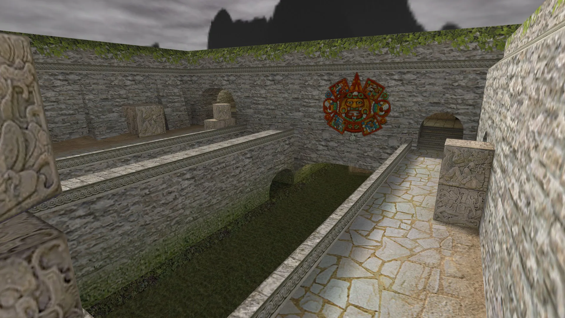 Скриншот  de_aztec3 для CS 1.6: тактика за CT и T, точки, .nav для ботов и оптимизация карты