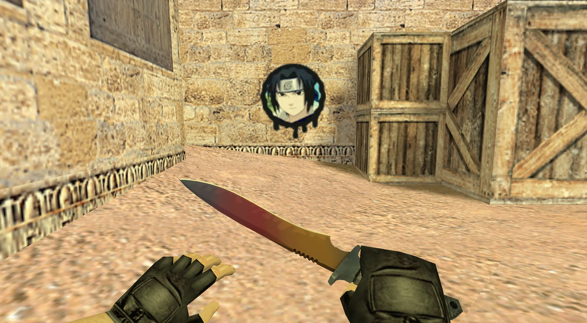 Скриншот Граффити «Саске Учиха» для CS 1.6 - Качественные аниме граффити