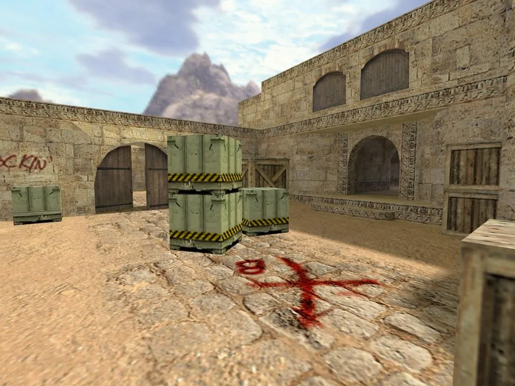 Скриншот  de_blackdust карта для CS 1.6: тактика сторон, точки, .nav и оптимизация wpoly/epoly