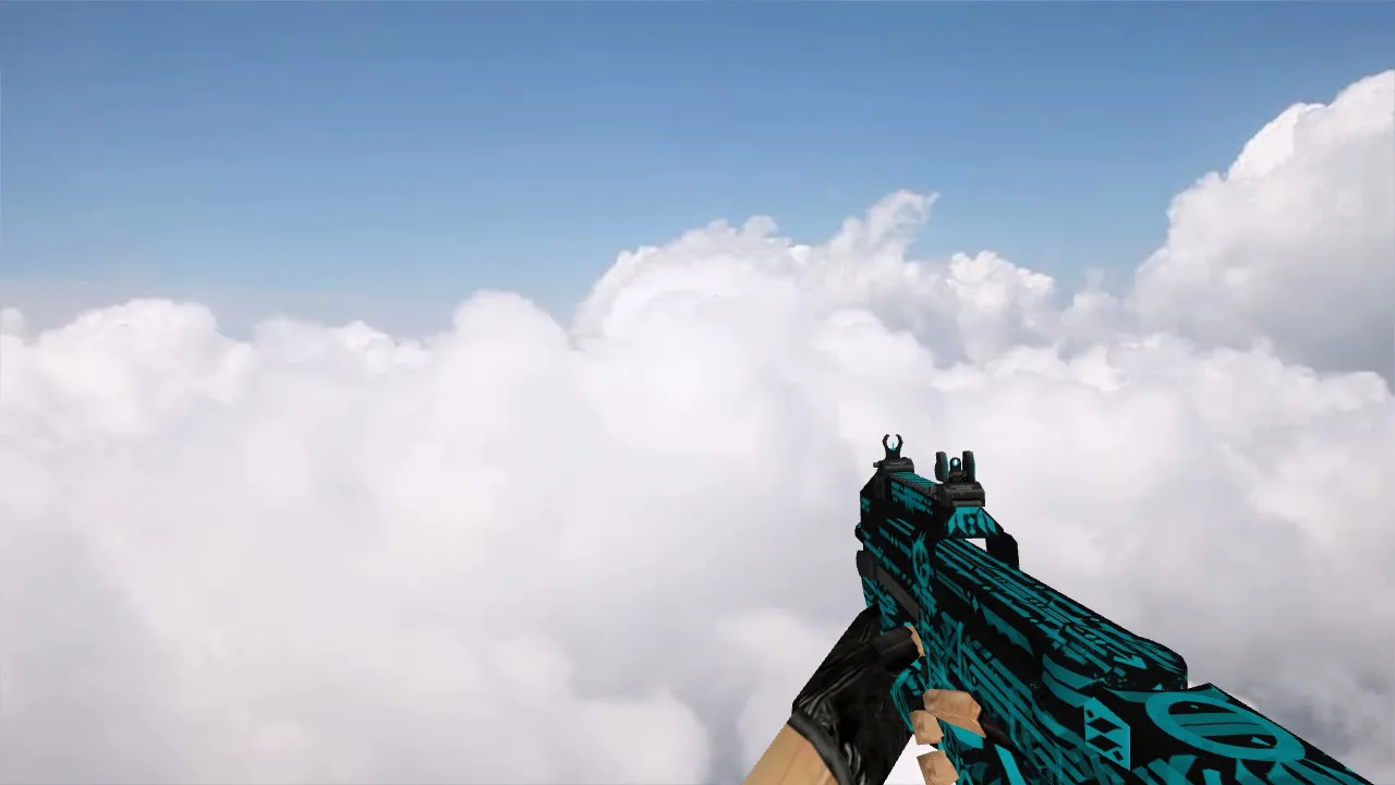 Скриншот Модель P90 Handwritten для CS 1.6 - Качественные текстуры и анимация