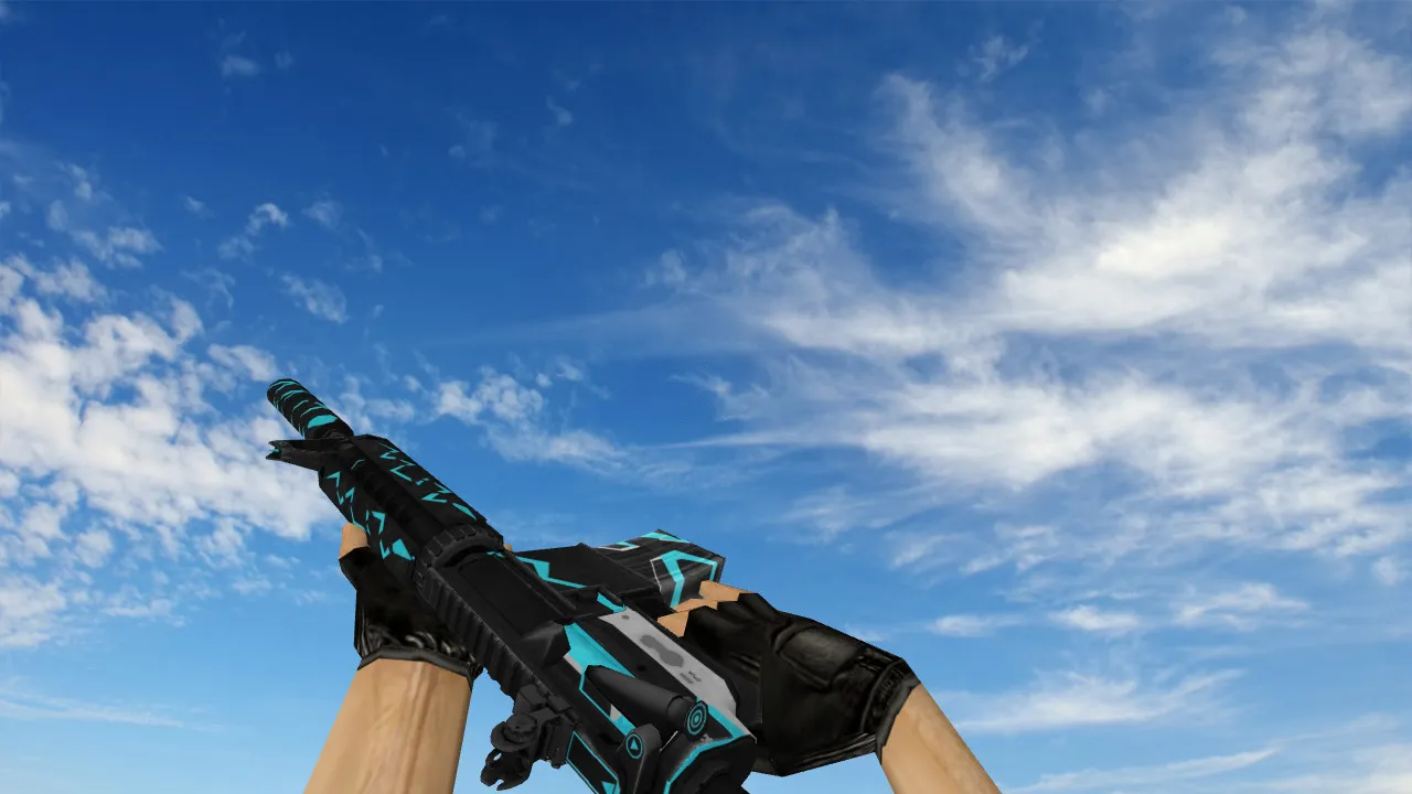 Скриншот Модель M4A4 Dramcore Redux 3 v_m4a1 для CS 1.6: звуки, анимация осмотра, текстуры и настройка под сервер