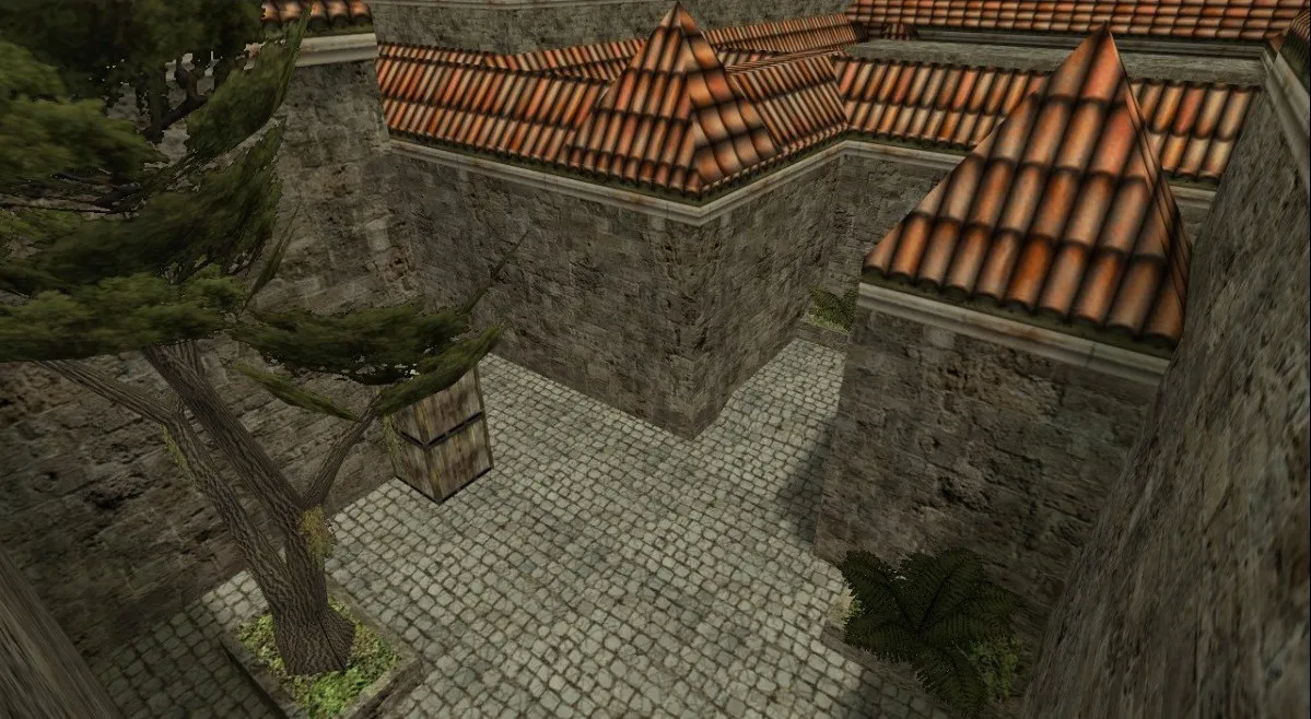 Скриншот  Карта de_evening для CS 1.6: баланс сторон, точки, .nav для ботов, оптимизация wpoly/epoly