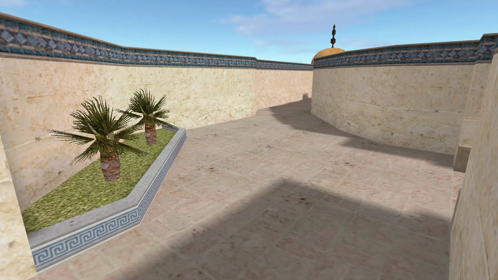 Скриншот  Карта de_dust2_suncsm для CS 1.6: баланс сторон, точки, .nav для ботов и оптимизация