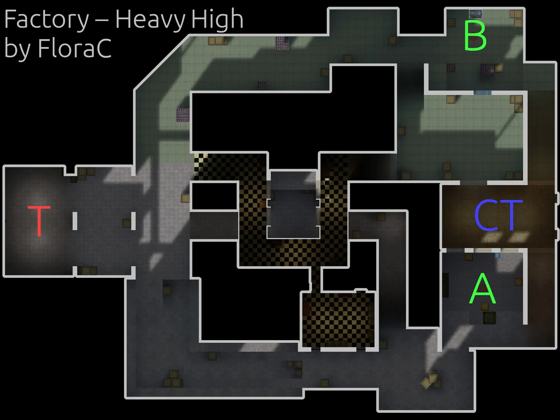 Скриншот  Карта de_fac_heavy_z_hi для CS 1.6: точки, маршруты, .nav для ботов и оптимизация wpoly/epoly