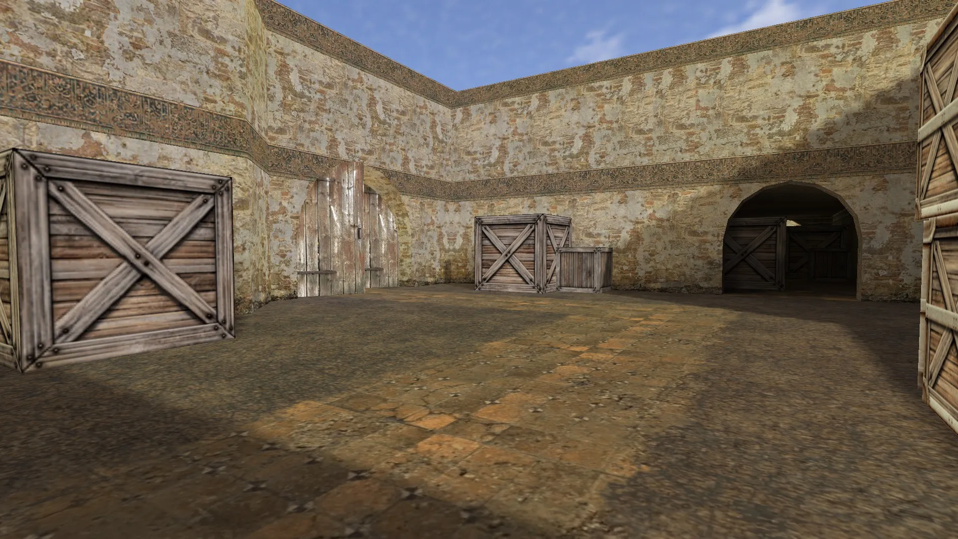 Скриншот  de_duna для CS 1.6 — карта, точки, маршруты и настройка ботов под .nav