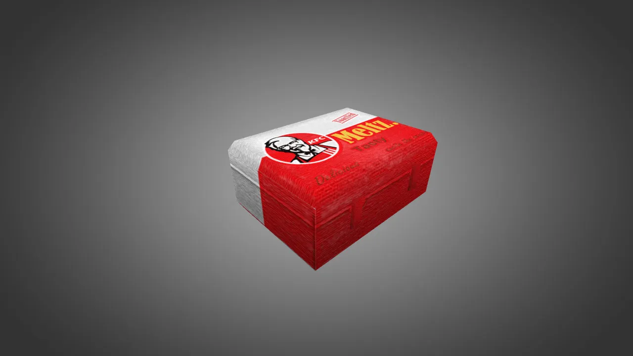Скриншот Модель «KFC LunchBox Defuse Kit» (v_, p_, w_) для CS 1.6: звуки, анимация осмотра, текстуры
