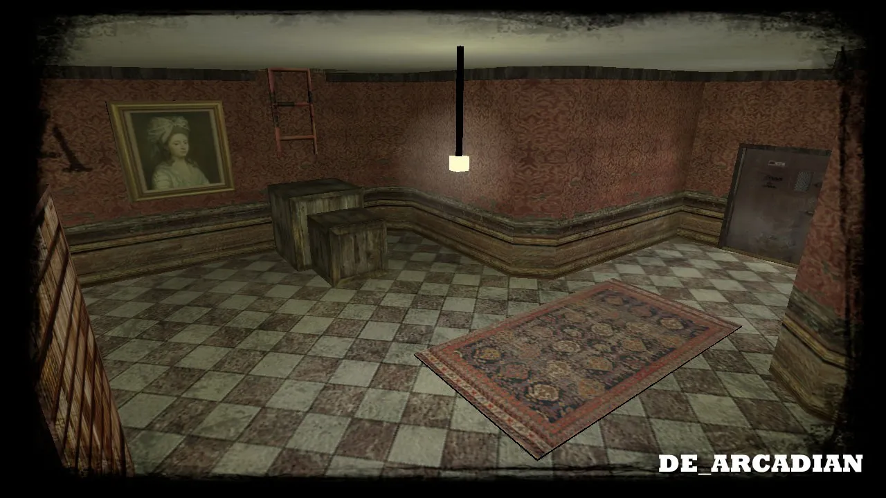 Скриншот de_arcadian_v1 карта для CS 1.6: точки, маршруты, баланс сторон, .nav, оптимизация wpoly/epoly