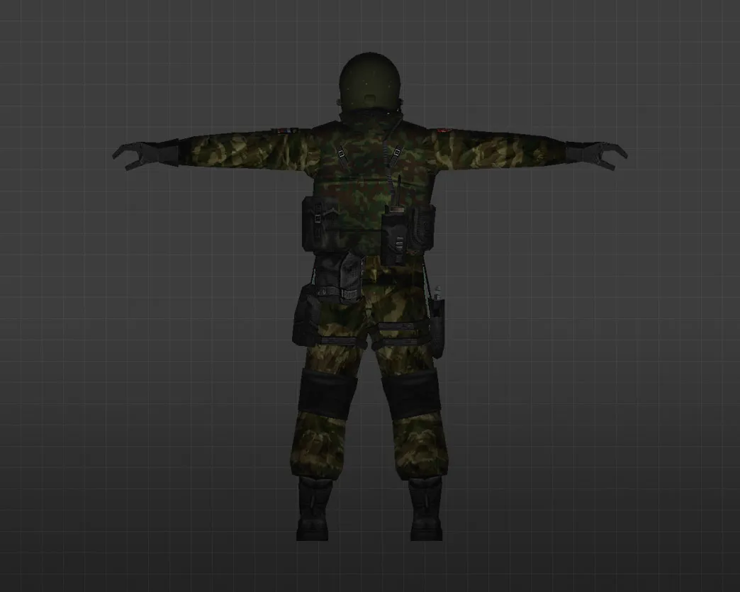 Скриншот Модель «Спецназ АЛЬФА» для CS 1.6 - Уникальные скины и детали