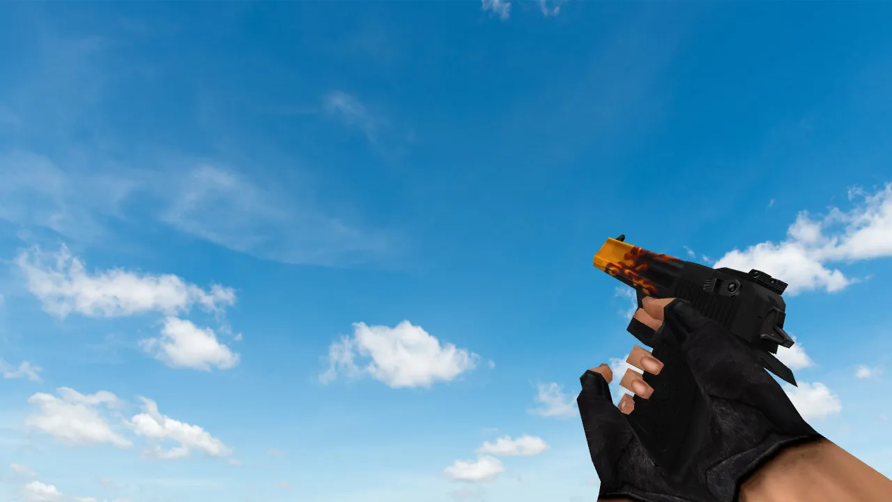 Скриншот Модель «Стандартный Deagle Пламя» для CS 1.6: Обзор и Скачивание