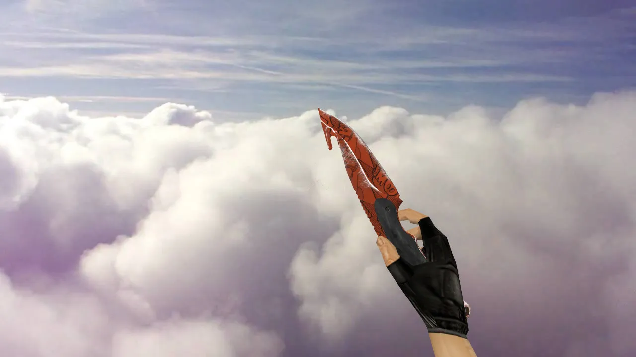 Скриншот Модель ножа «БАХ» с лезвием-крюком для CS 1.6: v_/p_/w_ модели, звук, анимация осмотра