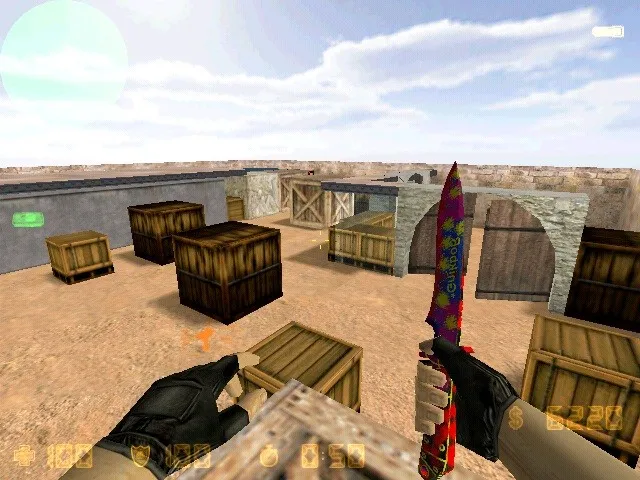 Скриншот de_dust3_mini для CS 1.6: мини-карта для бодрых раундов, точки, маршруты, .nav и оптимизация