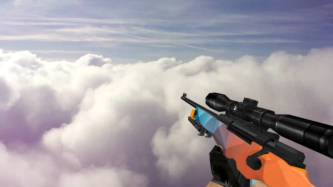 Скриншот  Модель «Default AWP Colorway» для CS 1.6 — Качественные текстуры и анимация