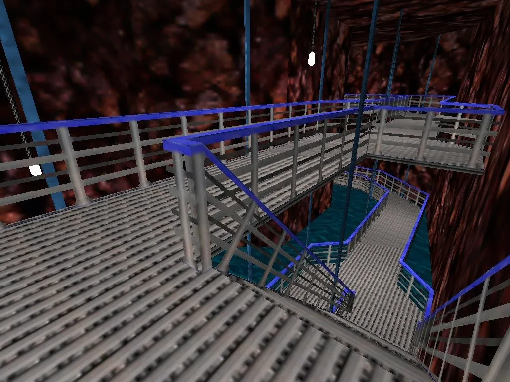 Скриншот  Карта ge_caverns для CS 1.6: подробное описание и тактики