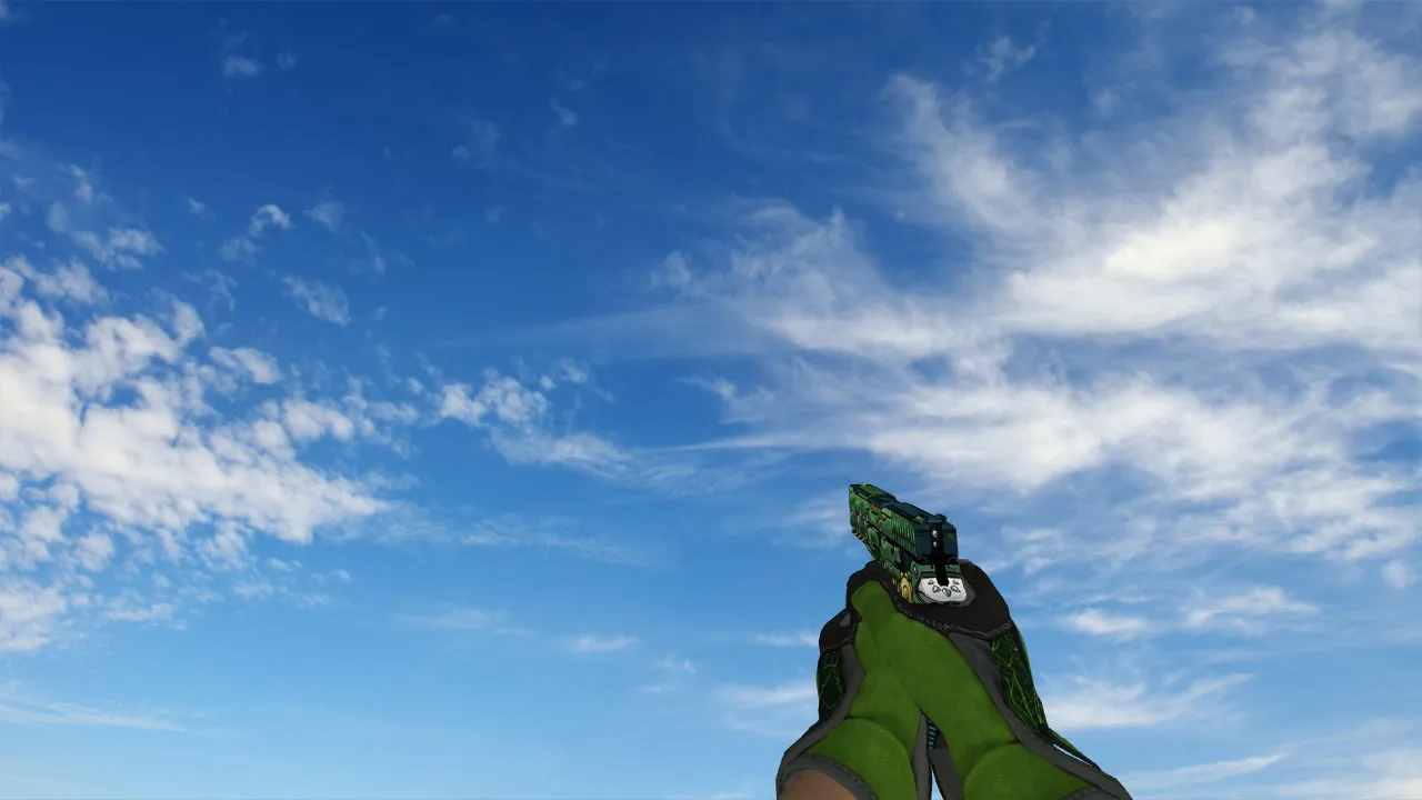 Скриншот  Пак моделей Specialist Gloves Emerald Web Pack для CS 1.6: v_/p_/w_ модели, звуки, анимация осмотра и качество текстур