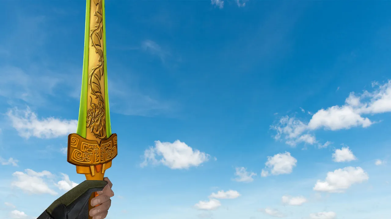 Скриншот Модель ножа «Xuan Yuan Sword» для CS 1.6: v_ и p_ модели, звуки, анимация осмотра