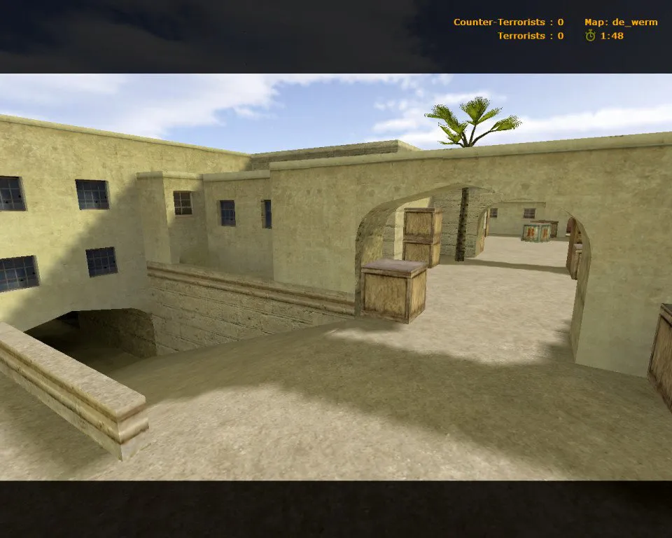 Скриншот  Карта de_werm для CS 1.6: Тактический анализ и характеристики