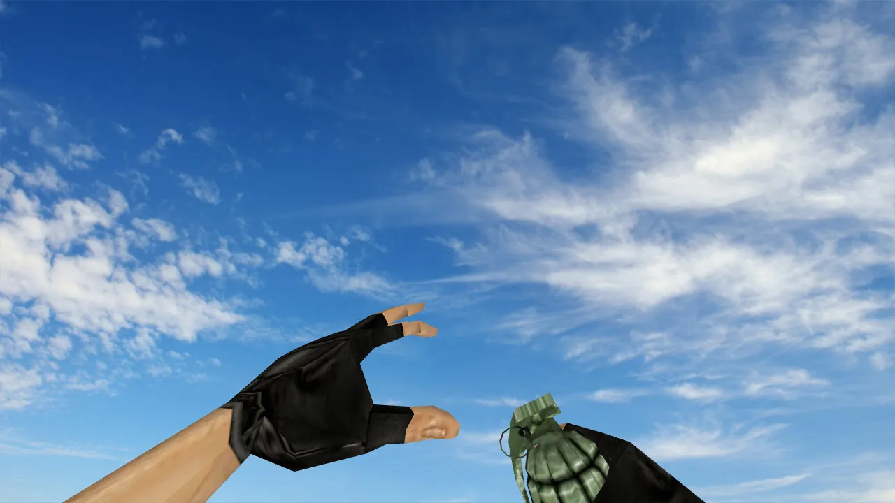 Скриншот Модель «Half-Life Frag Grenade» для CS 1.6: v_ / p_ / w_ граната, звуки, анимация осмотра, текстуры